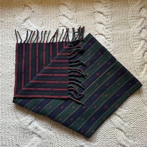 Vintage Lambswool Men's Striped Scarves